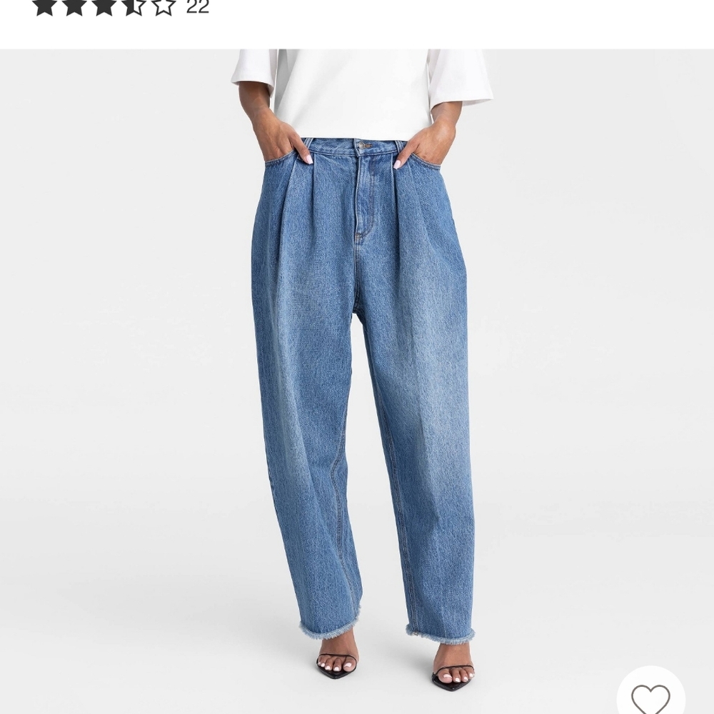 🔥🔥 KBB By Kahlana The Devin High-Rise Barrel Leg Jeans - Medium Blue 🔥🔥